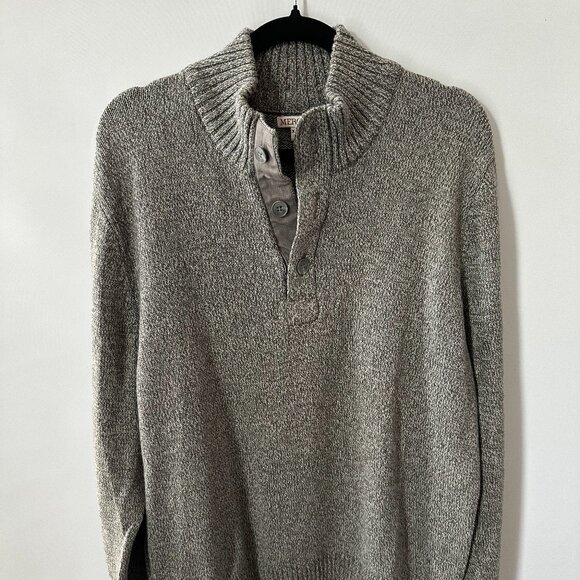 Grey Merona XL Sweater  100% Cotton - Picture 1 of 9